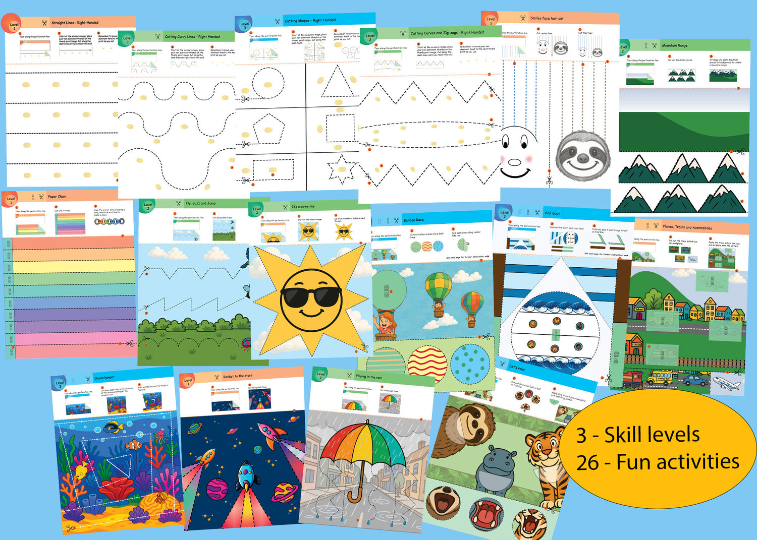 Scissor Safari - Activity Book